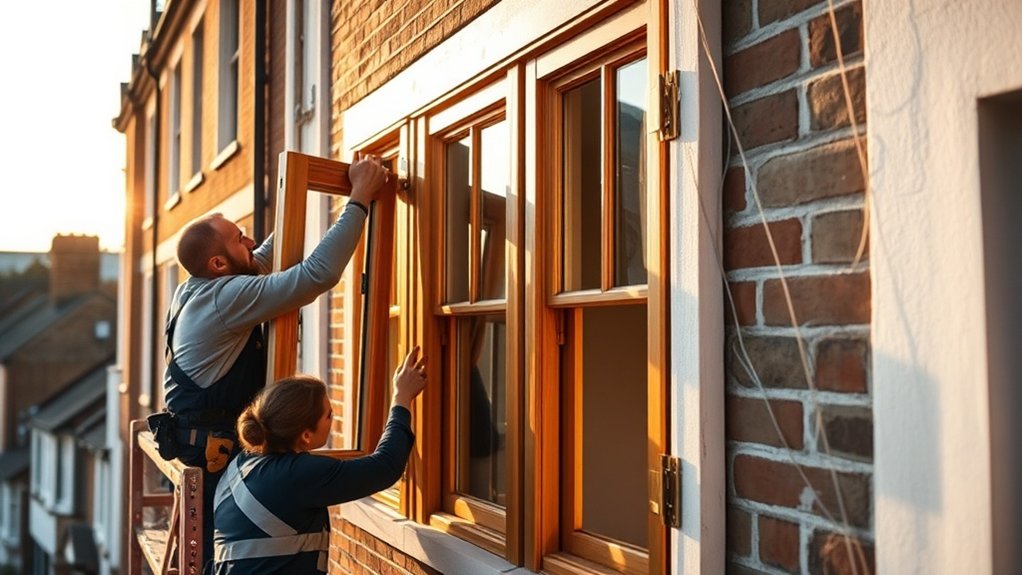 Wooden Window Installation St Albans