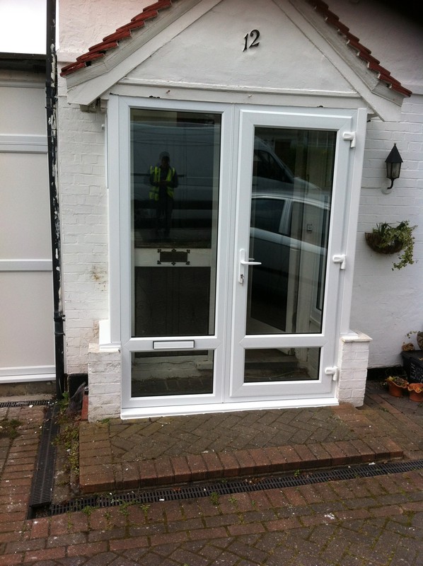 uPVC French doors fitted as front entrance in St Albans