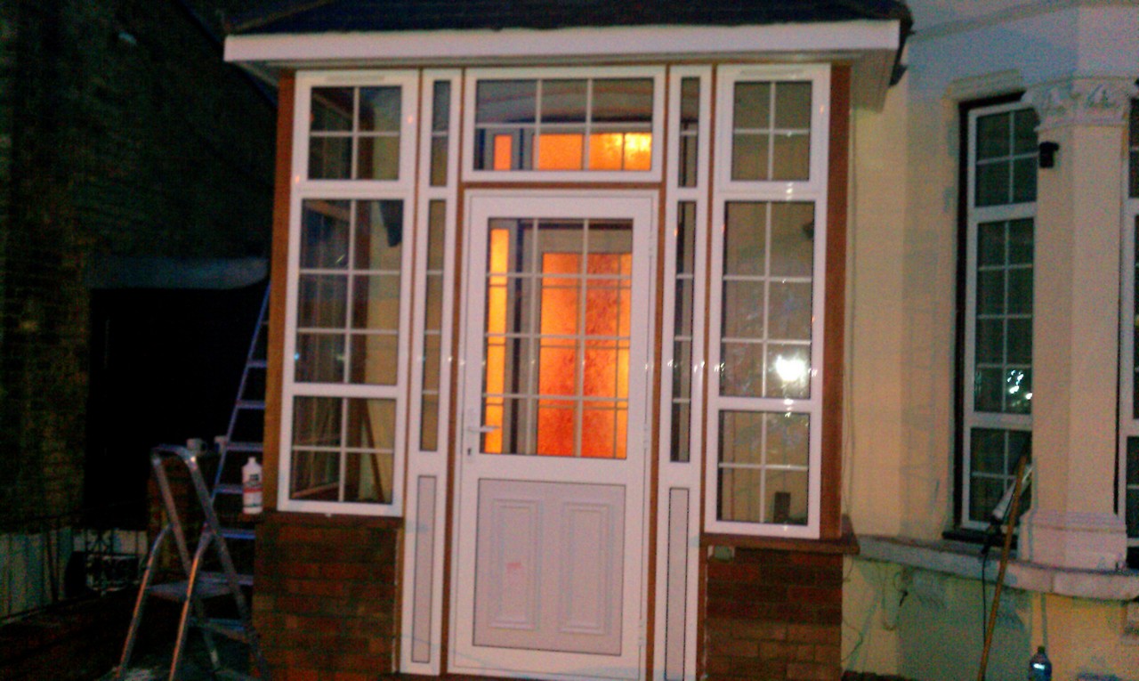 uPVC porch with Georgian bar glazing installed in St Albans